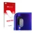Front side of a product packaging with the brand logo upscreen. Next to it is the device Xiaomi Redmi Note 7 (ONLY Camera Lens