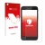 Front side of a product packaging with the brand logo upscreen. Next to it is the device Shiftphones Shift5me shown with the c