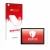 Front side of a product packaging with the brand logo upscreen. Next to it is the device Microsoft Surface Pro 7 shown with th