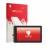 Front side of a product packaging with the brand logo upscreen. Next to it is the device Huion Kamvas 16 2021 shown with the c