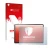 Front side of a product packaging with the brand logo upscreen. Next to it is the device Lenovo Tab P11 Pro shown with the cor
