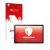 Front side of a product packaging with the brand logo upscreen. Next to it is the device Lenovo Tab P11 (Landscape) shown with