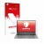 Front side of a product packaging with the brand logo upscreen. Next to it is the device LG gram 17'' 2021 shown with the corr