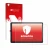Front side of a product packaging with the brand logo upscreen. Next to it is the device Lenovo Tab P11 Plus shown with the co