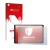 Front side of a product packaging with the brand logo upscreen. Next to it is the device Lenovo Tab K10 shown with the corresp