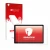 Front side of a product packaging with the brand logo upscreen. Next to it is the device Blackview Tab 11 shown with the corre