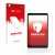 Front side of a product packaging with the brand logo upscreen. Next to it is the device Blackview Tab 6 shown with the corres