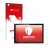 Front side of a product packaging with the brand logo upscreen. Next to it is the device Acer ACTAB1022 shown with the corresp