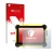 Front side of a product packaging with the brand logo upscreen. Next to it is the device Trimble T10 shown with the correspond