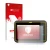 Front side of a product packaging with the brand logo upscreen. Next to it is the device Trimble T7 shown with the correspondi