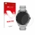 Front side of a product packaging with the brand logo upscreen. Next to it is the device TAG Heuer Connected Calibre E4 (45 mm