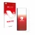 Front side of a product packaging with the brand logo upscreen. Next to it is the device Samsung Galaxy Z Fold 4 shown with th