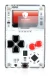Image of the device Arduboy FX with a wide variety of screen protectors.