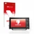 Front side of a product packaging with the brand logo upscreen. Next to it is the device Humminbird Apex 13 MEGA SI+ shown wit