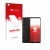 Front side of a product packaging with the brand logo upscreen. Next to it is the device Sony Xperia 1 V (Front+Camera) shown 