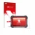 Front side of a product packaging with the brand logo upscreen. Next to it is the device Launch X-431 CRP 919E BT shown with t