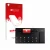 Front side of a product packaging with the brand logo upscreen. Next to it is the device Line 6 Helix LT shown with the corres