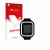 Front side of a product packaging with the brand logo upscreen. Next to it is the device SaveFamily Iconic Plus 4G shown with 