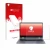 Front side of a product packaging with the brand logo upscreen. Next to it is the device Wortmann Terra Mobile 360-13U shown w