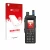 Front side of a product packaging with the brand logo upscreen. Next to it is the device Motorola MTP6650 shown with the corre