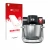 Front side of a product packaging with the brand logo upscreen. Next to it is the device Bosch MUM Serie 6 shown with the corr