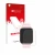 Front side of a product packaging with the brand logo upscreen. Next to it is the device walkbee Smartwatch 1.83" shown with t