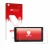Front side of a product packaging with the brand logo upscreen. Next to it is the device Audi A4 B9 2016 MMI 8" shown with the