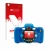 Front side of a product packaging with the brand logo upscreen. Next to it is the device Vtech Kidizoom Duo FX shown with the 