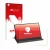 Front side of a product packaging with the brand logo upscreen. Next to it is the device Yodoit PTM15 15.6" shown with the cor