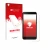 Front side of a product packaging with the brand logo upscreen. Next to it is the device ZTE Blade A35 lite shown with the cor