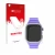 Front side of a product packaging with the brand logo upscreen. Next to it is the device Jubunrer Kids Smartwatch shown with t