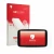 Front side of a product packaging with the brand logo upscreen. Next to it is the device TomTom GO Advanced shown with the cor
