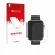 Front side of a product packaging with the brand logo upscreen. Next to it is the device Bekomiya Smartwatch 2" shown with the