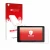 Front side of a product packaging with the brand logo upscreen. Next to it is the device Lisciani Mio Tab 7 shown with the cor