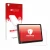 Front side of a product packaging with the brand logo upscreen. Next to it is the device Carpuride W502BS 5" shown with the co