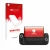Front side of a product packaging with the brand logo upscreen. Next to it is the device Antec Core HS shown with the correspo