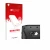Front side of a product packaging with the brand logo upscreen. Next to it is the device Crosscall Core-M5 (ONLY Camera Lens) 