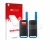 Front side of a product packaging with the brand logo upscreen. Next to it is the device Motorola TALKABOUT T62 shown with the