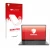 Front side of a product packaging with the brand logo upscreen. Next to it is the device ASUS ROG Zephyrus G16 2025 shown with