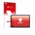 Front side of a product packaging with the brand logo upscreen. Next to it is the device Itel VistaTab 30 shown with the corre