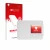 Front side of a product packaging with the brand logo upscreen. Next to it is the device Canon Selphy CP1500 Mini shown with t