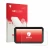 Front side of a product packaging with the brand logo upscreen. Next to it is the device WonVon Motorrad Carplay 7" Pro shown 