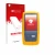 Front side of a product packaging with the brand logo upscreen. Next to it is the device Fluke DSX8000 shown with the correspo
