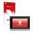 Front side of a product packaging with the brand logo upscreen. Next to it is the device WAGO Control Panel Touch Panel 600 sh