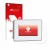Front side of a product packaging with the brand logo upscreen. Next to it is the device BUCHER automation JetView 1004 shown 