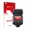 Front side of a product packaging with the brand logo upscreen. Next to it is the device Canon Speedlite EL-5 shown with the c