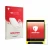 Front side of a product packaging with the brand logo upscreen. Next to it is the device Nayax VPOS Media 4 shown with the cor