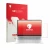 Front side of a product packaging with the brand logo upscreen. Next to it is the device HP OmniBook 3 16 16-bw0750ng shown wi