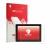 Front side of a product packaging with the brand logo upscreen. Next to it is the device Raymarine Axiom+ 12 shown with the co