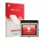 Front side of a product packaging with the brand logo upscreen. Next to it is the device Shearwater Petrel 3 dive computer sho